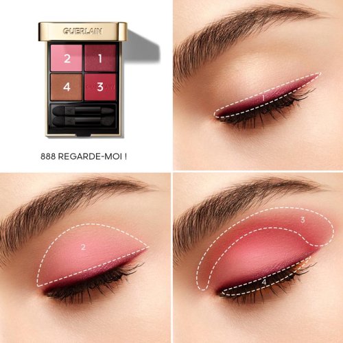 GUERLAIN-Ombres G - 888 Regarde Moi! - Eyeshadows 4 colors - GUERLAIN-Ombres G - 888 Regarde Moi! - Eyeshadows 4 colors -